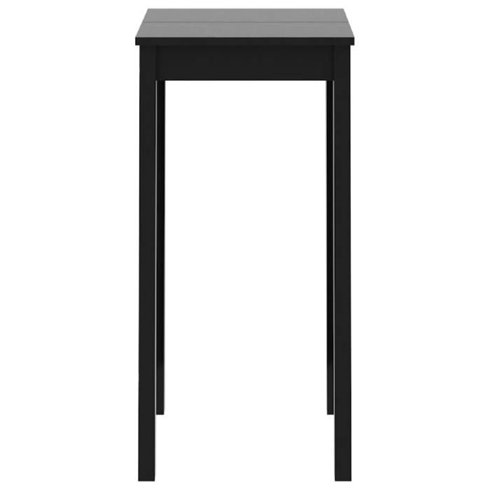 VidaXL Table de bar Noir MDF 55 x 55 x 107 cm