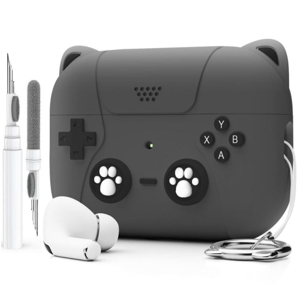 For AirPods Pro 3 Case Cute 3D Game Player Design Protective Silicone Skin Cover for AirPods Pro 3 with Keychain & Cleaning Kit