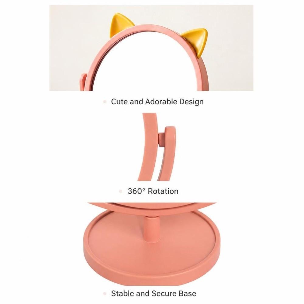 Single-Sided Desktop Makeup Mirror Rotating Table Makeup Mirror Makeup Beauty Grooming