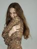 Sinseuden Leopard Rose Ruffle Long Dress