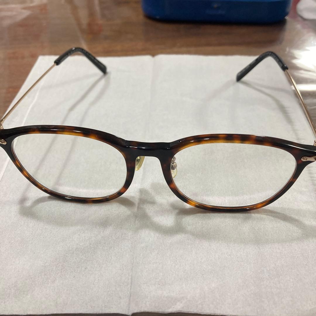 Used OWNDAYS 20708-9A Glasses Non-Prescription UV Photochromic Lens Brown