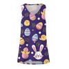 Women's Sleeveless Easter Print Vest Blouse