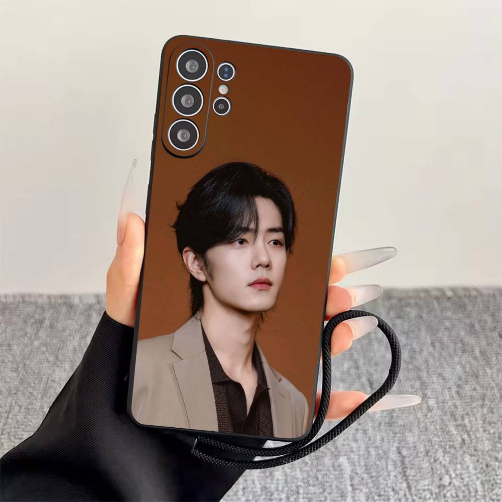 

S-Sean Xiao Xiaozhan Phone Case Black Silicone Soft For Samsung S25,S24,S21,S22,S23,S30,Ultra,S20,Plus,Fe,Lite Samsung S20fe