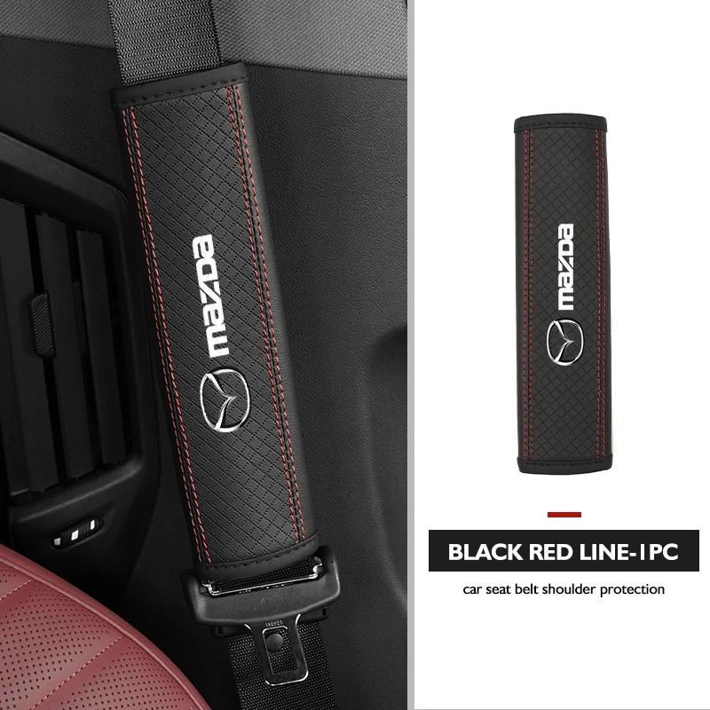 2025 Hot Car Seat Safety Belt Shoulder Protection Strap Pad Accessories For Mazda Atenza Axela MX30 CX30 CX3 CX9 MX5 RX8 RX7