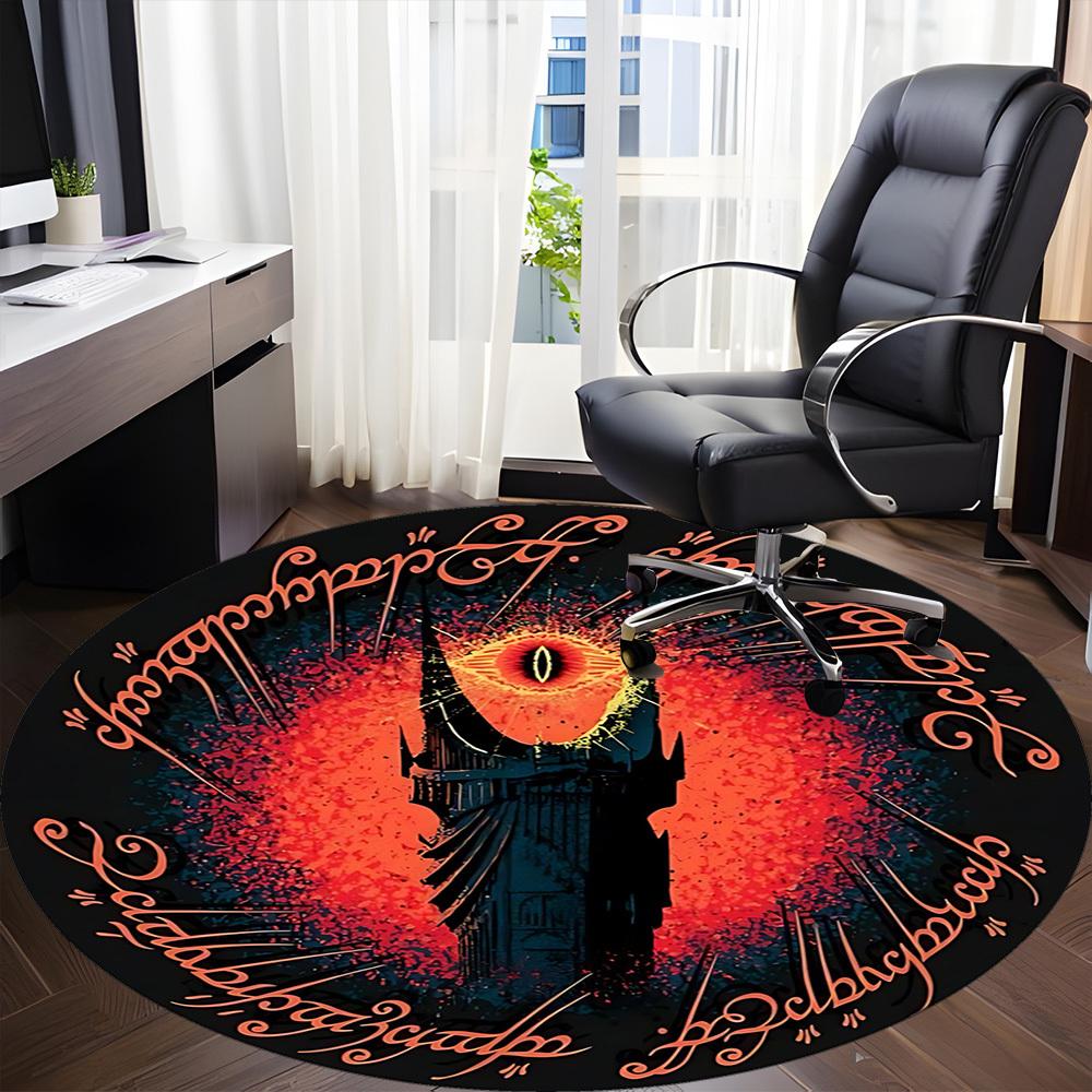 1pc The Lord of the Rings Office Round Area Rug, Under Office Chairs Bedroom Living Room Home Decor  a1022180
