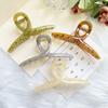 New Korean Style Ins Same Shark Clip for Thick Hair, Back of Head Hair Volume, Hair Bun Claw Clip, Washable Cross Clip, Hair Accessories