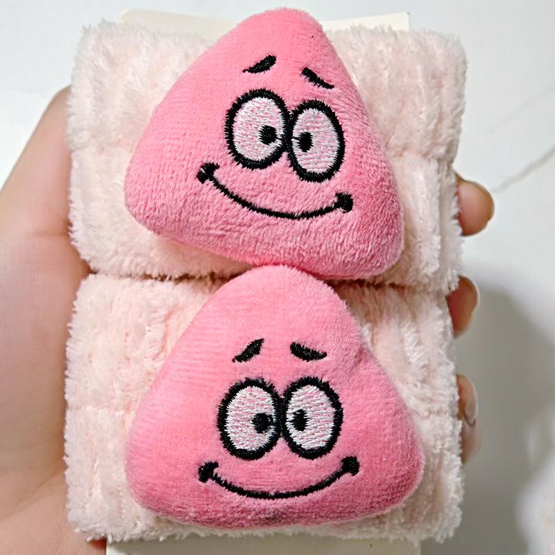 SpongeBob & Patrick Absorbent Face Wash Wristband – Moisture-proof, Cartoon Hairband Sleeve Support