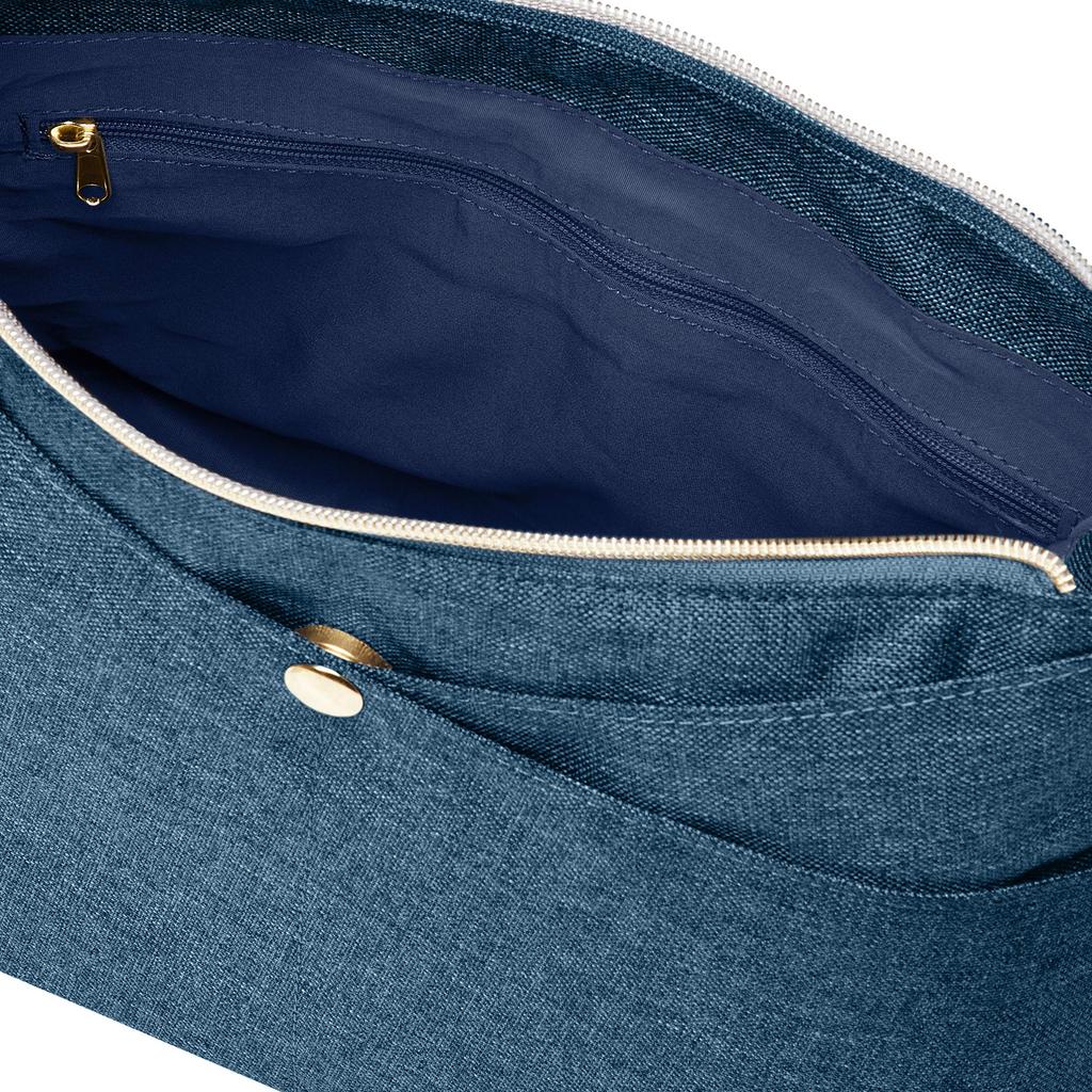 Anello Grote GT-C3362 CLP Klassiek Heather Polyester Mini Schoudertas, Donkerblauw