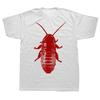 Womens Shortsleeved Tshirt Street Style Summery and Humorous Printed with A Cockroach Pattern Perfect As A Birthday Gift
