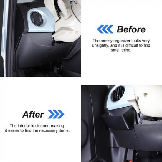 Interior Left Side Steering Wheel Storage Box Tray For Fiat 500 2010+