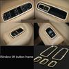 Car Styling Gold Steering Wheel Volume Ring Window Button Trim for Porsche  Panamera Cayenne Macan Car Interior