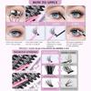 280Clusters Volume Dense Lash Clusters Wispy Eyelash Extension False Eyelash Clusters  Makeup