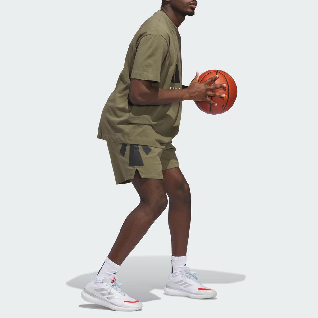 Adidas Basketball Ss25 The 2025 Collection Chapter 03 Sfspacer Lace-Up Comfortable Loose Knit Sports Shorts Unisex Shorts JN3974