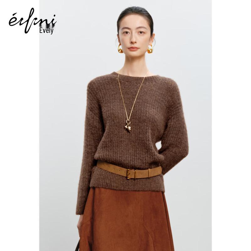 Eifini Women's Crew Neck Knit Sweater 1GA332891