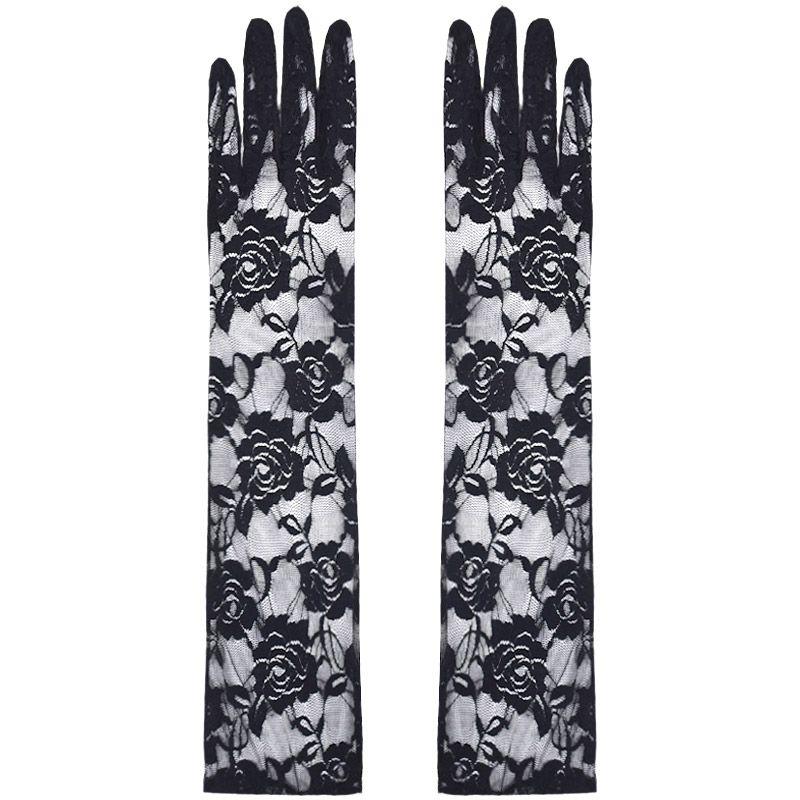 

Cos Lace Gloves Sister Gothic Party Lolita Black (S0080)