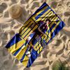 Messi Personalized Text Beach Towel High Absorbency & Quick-Dry Perfect for Traveling Yoga Camping and Swimming