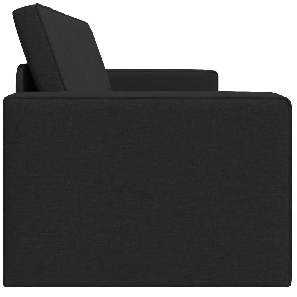 Sofa Bed Black 245 x 78 x 77 cm Fabric