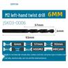 Capson M2 High-Speed Steel Left-Hand Twist Drill Bit for Stainless Steel, Straight Shank, 1-16mm