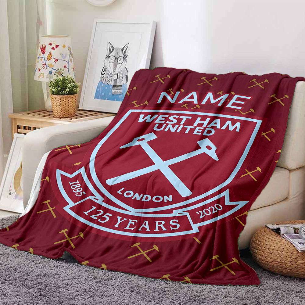 Custom Name Atletico Madrid Crest blanket for Couch & Bed, Plush Cozy Fuzzy Blanket Super Soft & Warm Blankets for Fall and Winter. 0908250