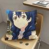 1pc Megumi Tadokoro Anime Characters Pillow Case Fashion Square Pillowcase Bedroom Sofa Room Ins Decoration Leisure