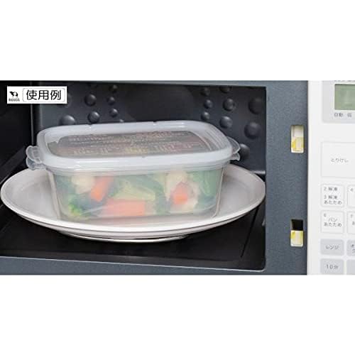 Inomata Chemical Co., Ltd. Microwave Cooker for Warm Vegetables, Clear White, 1.1L Capacity
