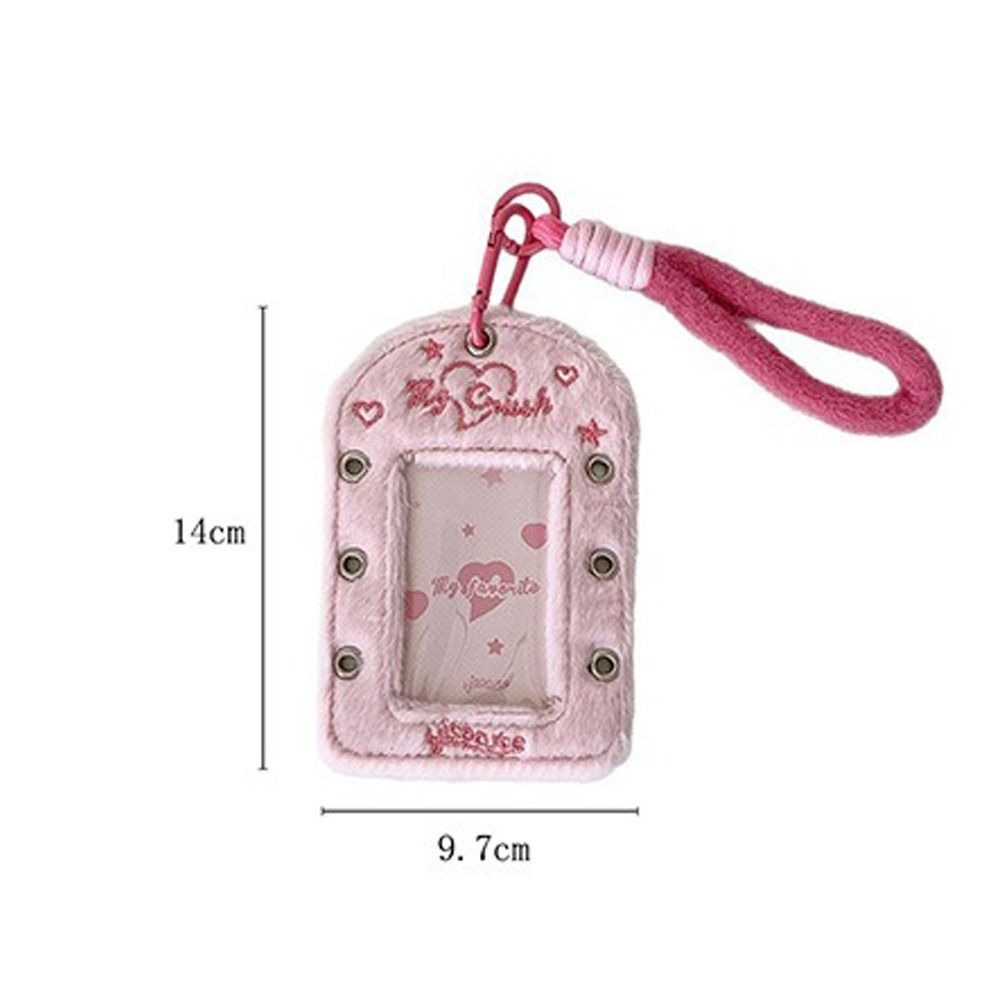 Photocard Holder Keychain Ribbon Bowknot Hanging Decoration Campus Card Protective Cover Ballet Style ID Badge Holder
