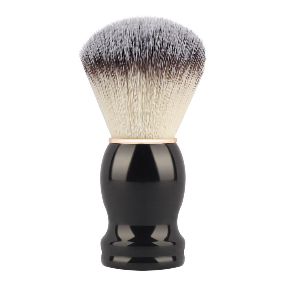 Klasyczny Zestaw Szczotek do Brody Męskiej: Miękka Szczotka do Mycia i Golenia z Miseczką do Spieniania i Vintage Stojakiem.