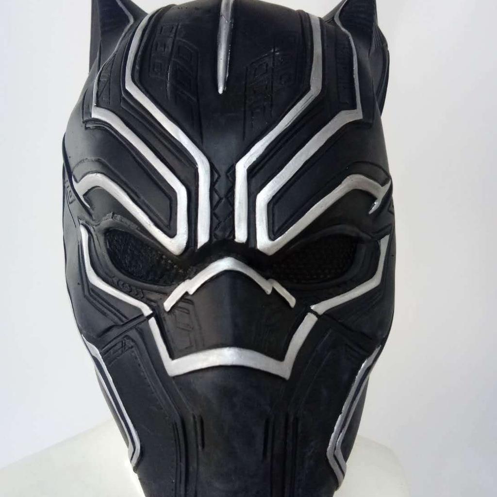 Marvel Movie Helmet Live-Stream Latex Headgear Cosplay Black Panther Mask Cosplay Ghost Face