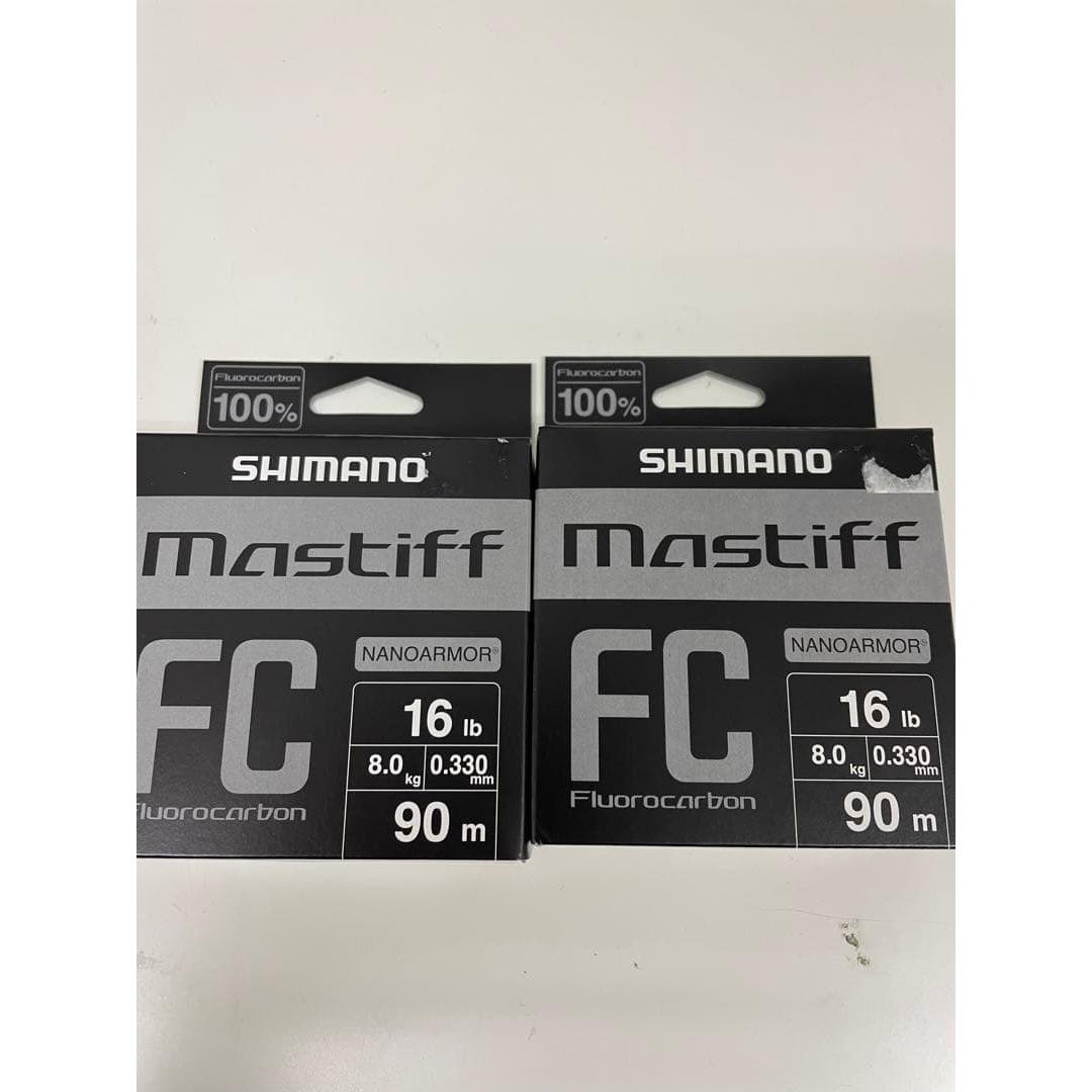 Used Shimano Mastiff FC 16lb 2 sets Fluorocarbon Fluoroline