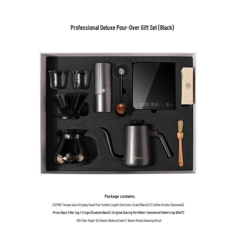 Hero Professional Deluxe Pour-over Coffee Gift Set