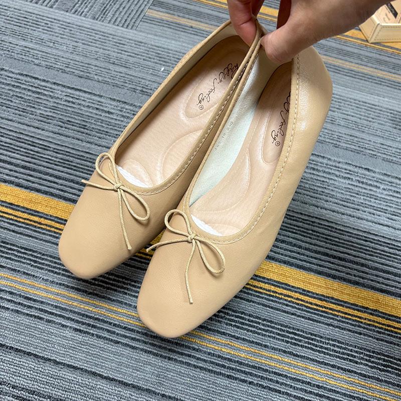 Fashion Luxury Butterfly-Knot Footwear Flats With Shoes For Women Female Soft Fashion Shallow Ladies Ballet Flats Slip On Shoes