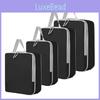 Travel Storage Cubes Set With Polyester Material For Packing And Organization