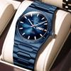 POEDAGAR Luxury Men Watch Stainless Steel Quartz Watches Sport Man Watch Waterproof Luminous Date Week Male Clock