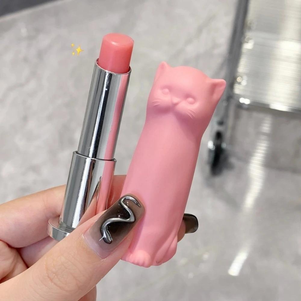 

Бальзамы для губ увлажняющие цветные Черно-белый кот Против сухости и трещин Разглаживание морщин на губах Студенческие увлажняющие помады Синий Розовый Нюдовый