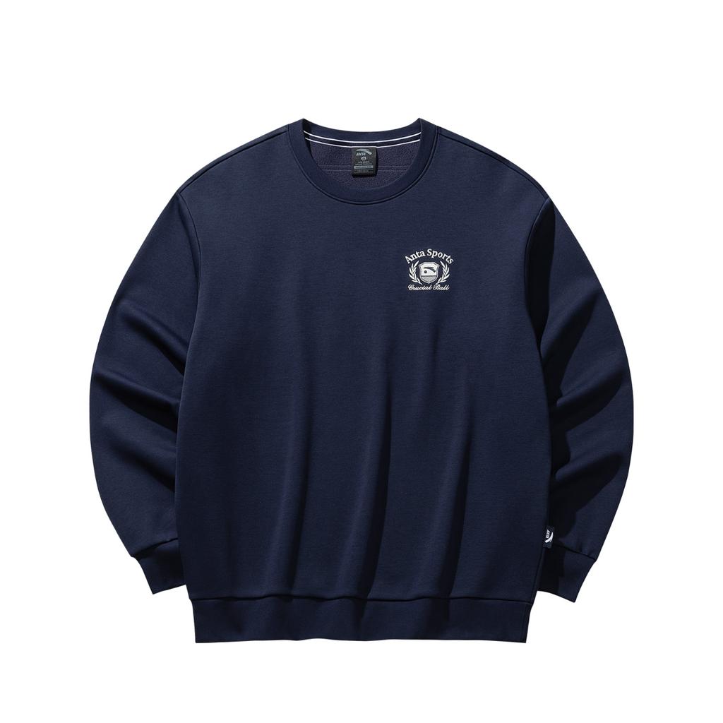 Anta Life Series 2025 Winter Pullover Sweatshirt Men Sweatshirt Release-Blue 952548701-7