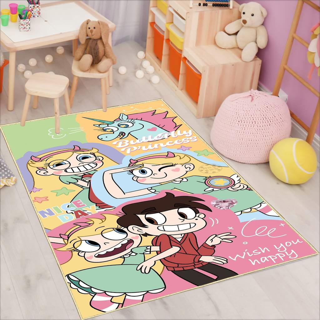 Cartoon Princess Rug, Living Room Cushion, Floor Decoration, Bedroom And Living Room Furnishings