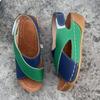2024 Summer Beach Sandals: Color Block Breathable Women's Casual Slippers