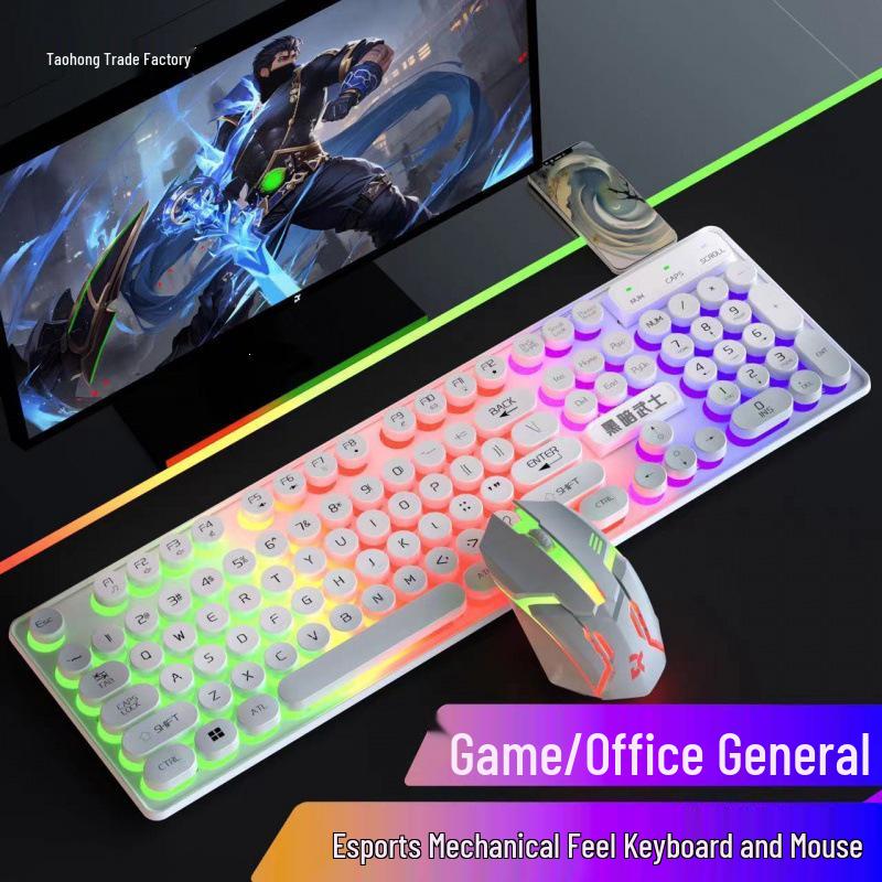 Bluetooth Backlit E-sports Mechanical Keyboard & Mouse for PC/Laptop