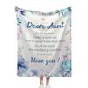Best Aunt Gifts Printing Blanket, Soft Comfortable Flannel Throw Blanket, Lightweight Quilt, Suitable for Women, Boys, Girls