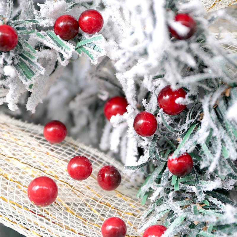 10/20/50Pcs Christmas Wine Red Berry Artificial Xmas Decor Froth Vivid Holly Berries Home Decoration Party Supplies Accessories