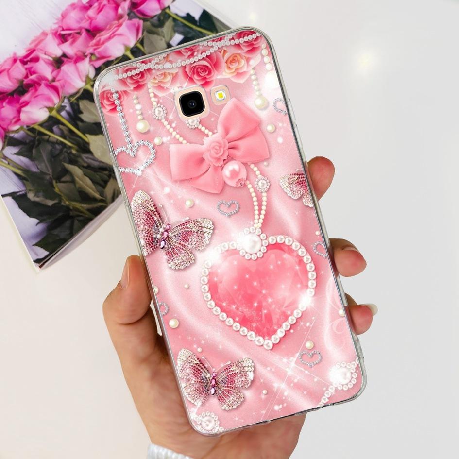 For Samsung J4 Plus Case J415 SM-J415F Silicone Cover Popular Flower Clear TPU Soft Bumper For Samsung Galaxy J4 2018 J4+ Fundas