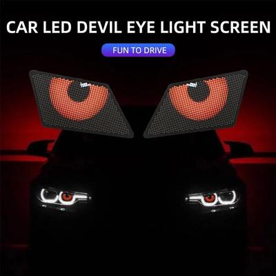 Mini pantalla LED Ojo del Diablo Ojo del Ángel 3C Reproductor LED Multimedia APP Pantalla DIY para Decoración de Faros Antiniebla de Coche