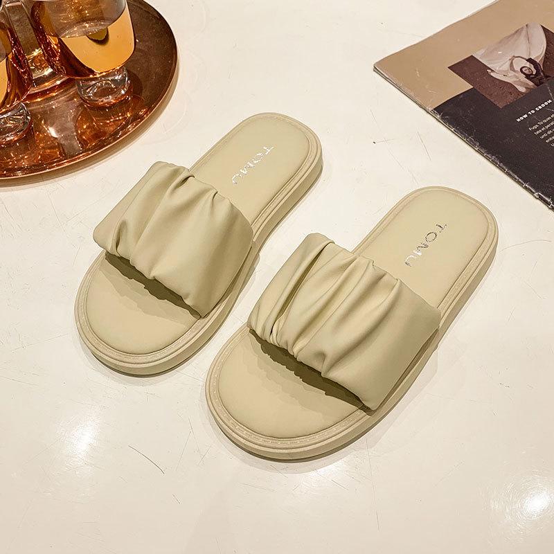 

Мягкие тапочки с мягкой подошвой для женщин, летняя одежда 2025 года, новые удобные и универсальные повседневные классные тапочки для беременных женщин 40 жёлтый