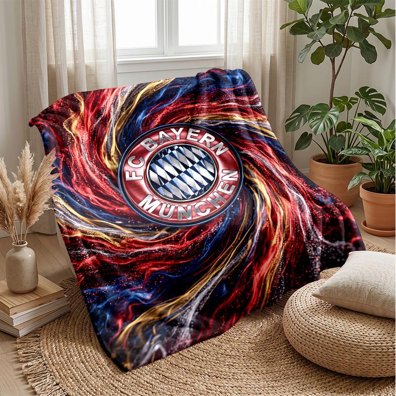 FC Bayern München Weiche Flanell Fleece Decke Leicht Gemütlich Warm Überwurfdecke Für Sofa Bett Heimdeko