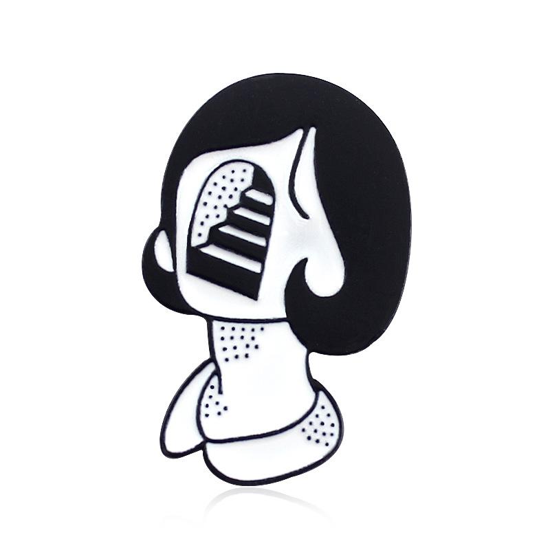 Creative Alloy Ghost Design Brooch: Trendy, Versatile Accessory for Stylish Apparel