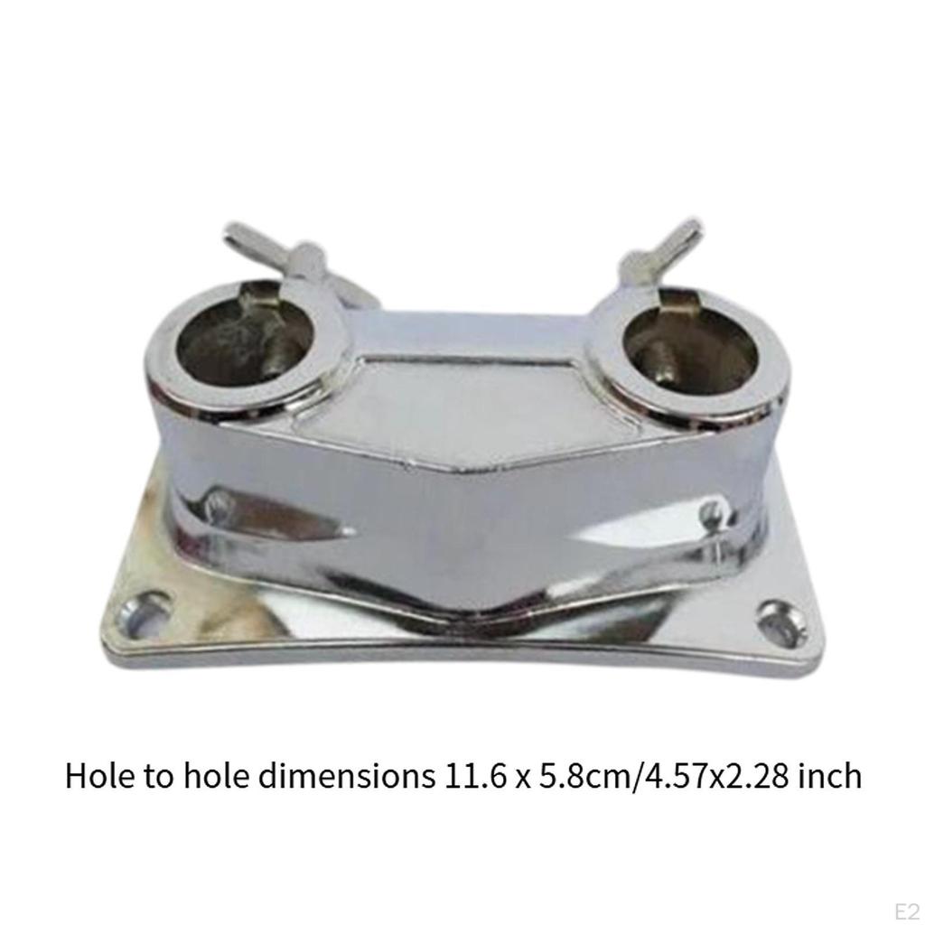 Accesorii Set Tobe, Suport Stativ Găuri Duble Rezistent la Uzură cu Găuri de Montare Standard pentru