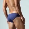 Men's Sexy Low-Rise Briefs Solid Color U-Pouch Underwear Minimalist Soft Comfor Underpant