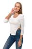 White Blouse with Puffy Sleeves