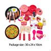 Cooking Playset Kitchen Preschool Pizza Steak Cutting Toy Pretend Play Set