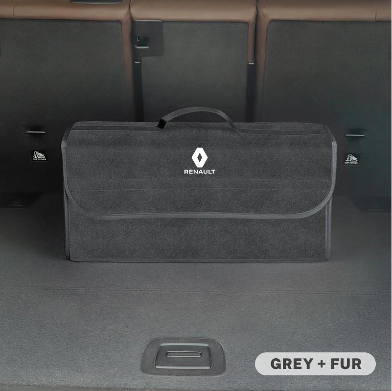 Interior Stickers For Renault Megane 2 3 4 Twingo Clio Talisman Captur Trafic Car Felt Cloth Storage Bag Trunk Organizer Box Fo RR1